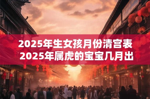2025年生女孩月份清宫表 2025年属虎的宝宝几月出生最好
