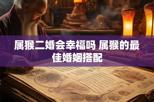 属猴二婚会幸福吗 属猴的最佳婚姻搭配