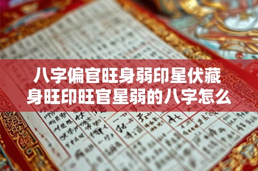 八字偏官旺身弱印星伏藏 身旺印旺官星弱的八字怎么论