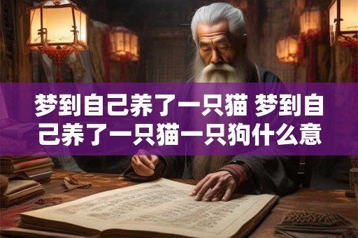 梦到自己养了一只猫 梦到自己养了一只猫一只狗什么意思