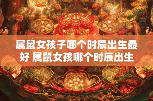 属鼠女孩子哪个时辰出生最好 属鼠女孩哪个时辰出生最好