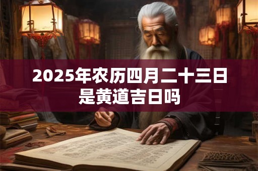 2026年农历四月二十三日是黄道吉日吗 2026年农历四月二十三日是黄道吉日吗