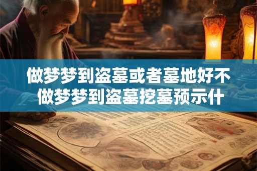 做梦梦到盗墓或者墓地好不 做梦梦到盗墓挖墓预示什么
