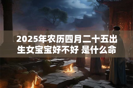 2025年农历四月二十五出生女宝宝好不好 是什么命