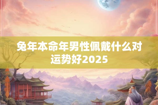 兔年本命年男性佩戴什么对运势好2025 兔年本命年男性佩戴什么对运势好2025