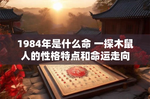 详细阅读:1984年是什么命 一探木鼠人的性格特点和命运走向 1984年是什么命 一探木鼠人的性格特点和命运走向