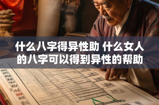 什么八字得异性助 什么女人的八字可以得到异性的帮助