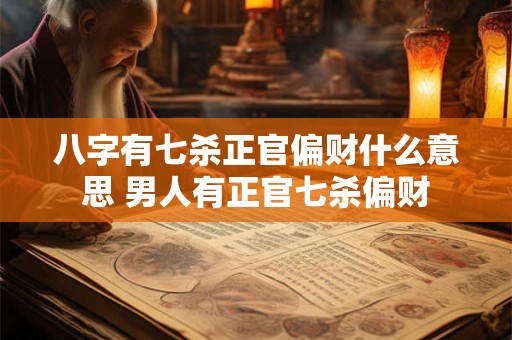 八字有七杀正官偏财什么意思 男人有正官七杀偏财