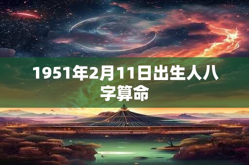 1951年2月11日出生人八字算命