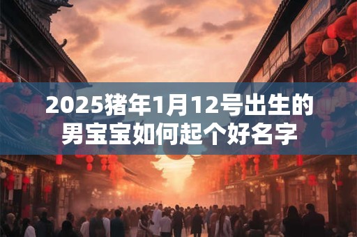 2025猪年1月12号出生的男宝宝如何起个好名字