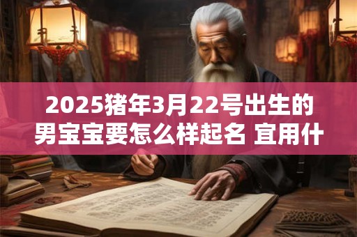 2025猪年3月22号出生的男宝宝要怎么样起名 宜用什么字