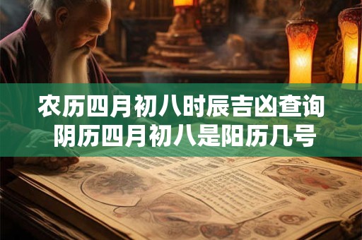 农历四月初八时辰吉凶查询 阴历四月初八是阳历几号