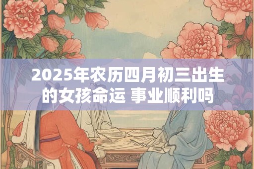 2025年农历四月初三出生的女孩命运 事业顺利吗