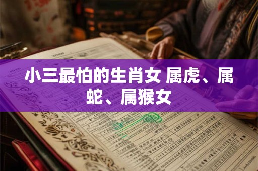 小三最怕的生肖女 属虎、属蛇、属猴女
