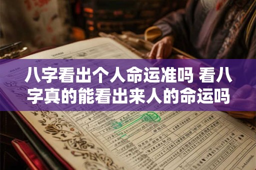 八字看出个人命运准吗 看八字真的能看出来人的命运吗