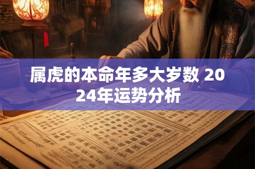 属虎的本命年多大岁数 2024年运势分析