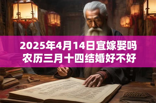 2025年4月14日宜嫁娶吗 农历三月十四结婚好不好