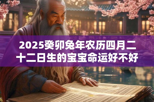 2025癸卯兔年农历四月二十二日生的宝宝命运好不好