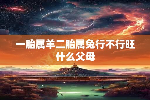 一胎属羊二胎属兔行不行旺什么父母