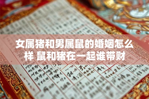 女属猪和男属鼠的婚姻怎么样 鼠和猪在一起谁带财 女属猪和男属鼠的婚姻怎么样 鼠和猪在一起谁带财