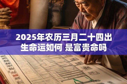 2026年农历三月二十四出生命运如何 是富贵命吗