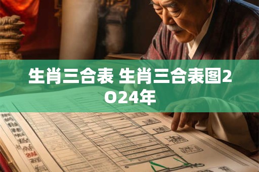 生肖三合表 生肖三合表图2O24年