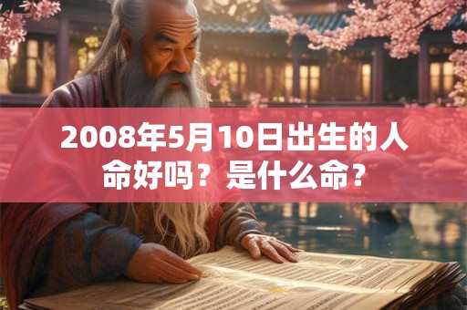 2008年5月10日出生的人命好吗？是什么命？