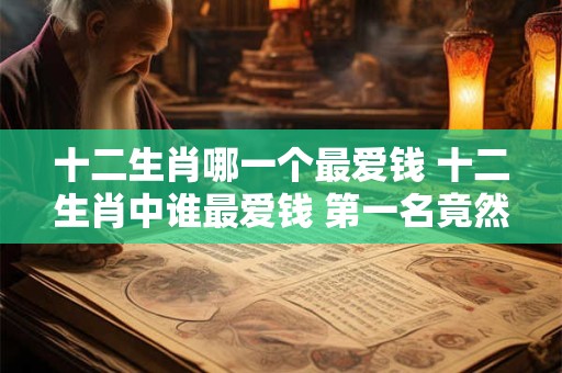 十二生肖哪一个最爱钱 十二生肖中谁最爱钱 第一名竟然是…