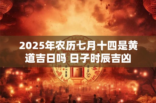 2025年农历七月十四是黄道吉日吗 日子时辰吉凶