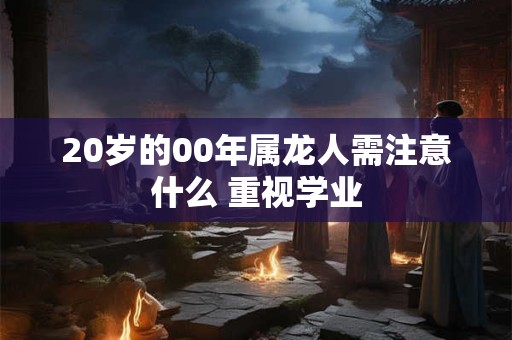 20岁的00年属龙人需注意什么 重视学业