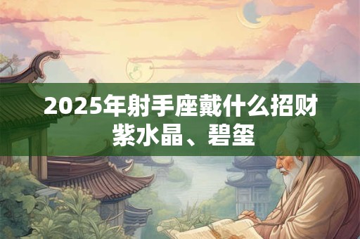 2025年射手座戴什么招财 紫水晶、碧玺