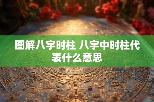 图解八字时柱 八字中时柱代表什么意思