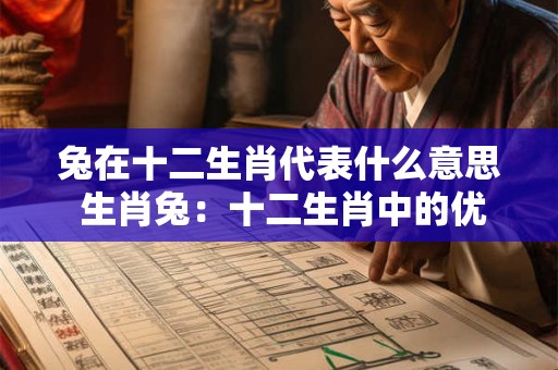 兔在十二生肖代表什么意思 生肖兔：十二生肖中的优雅与和谐