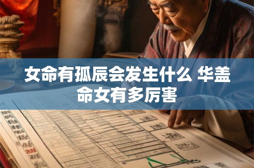 女命有孤辰会发生什么 华盖命女有多厉害