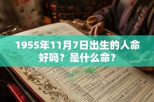 1955年11月7日出生的人命好吗？是什么命？