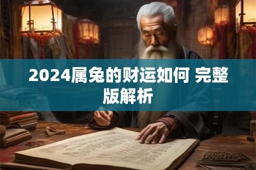 2024属兔的财运如何 完整版解析