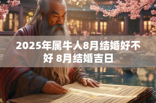 2025年属牛人8月结婚好不好 8月结婚吉日