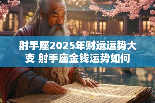 射手座2025年财运运势大变 射手座金钱运势如何