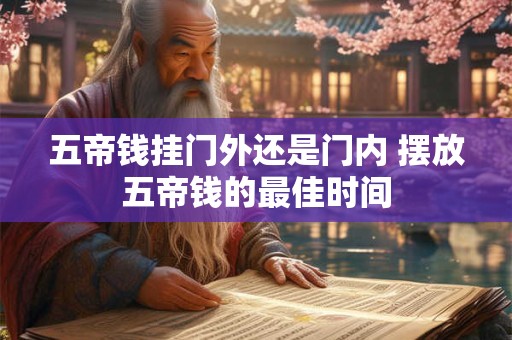 五帝钱挂门外还是门内 摆放五帝钱的最佳时间