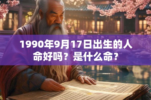 1990年9月17日出生的人命好吗？是什么命？