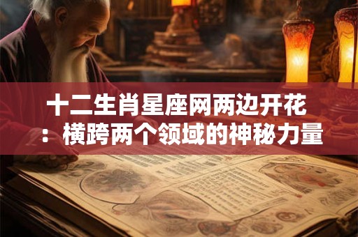 十二生肖星座网两边开花 :横跨两个领域的神秘力量 十二生肖星座网两边开花 :横跨两个领域的神秘力量