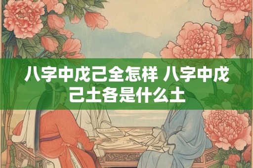 八字中戊己全怎样 八字中戊己土各是什么土