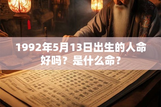 1992年5月13日出生的人命好吗？是什么命？