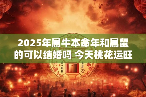 2025年属牛本命年和属鼠的可以结婚吗 今天桃花运旺吗