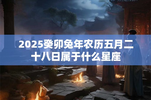 2025癸卯兔年农历五月二十八日属于什么星座