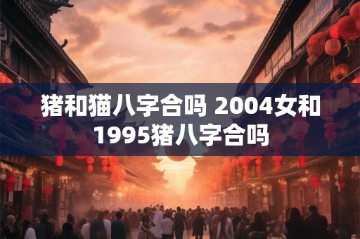 猪和猫八字合吗 2004女和1995猪八字合吗