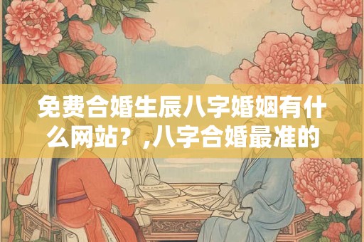 免费合婚生辰八字婚姻有什么网站？,八字合婚最准的免费网站