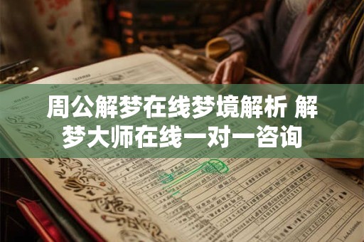 周公解梦在线梦境解析 解梦大师在线一对一咨询
