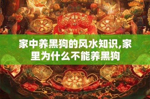 家中养黑狗的风水知识,家里为什么不能养黑狗