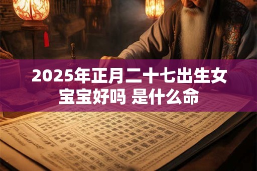 2025年正月二十七出生女宝宝好吗 是什么命